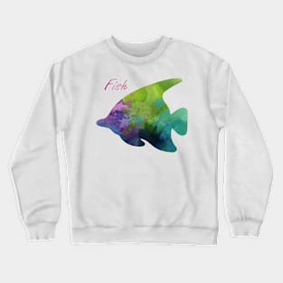 Watercolor fish. Crewneck Sweatshirt